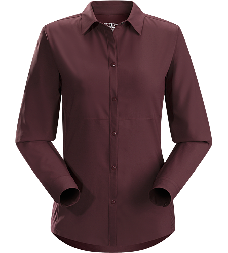 Libere Comp LS Women's Breathable, lightweight long sleeved shirt with sleeves that roll and secure in place for hotter weather.