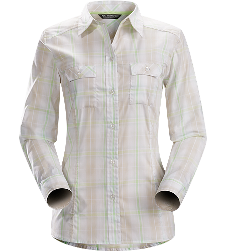 Melodie Shirt LS Women's Lightweight long sleeve shirt with roll-up sleeves that secure with a tab for added comfort in warmer weather