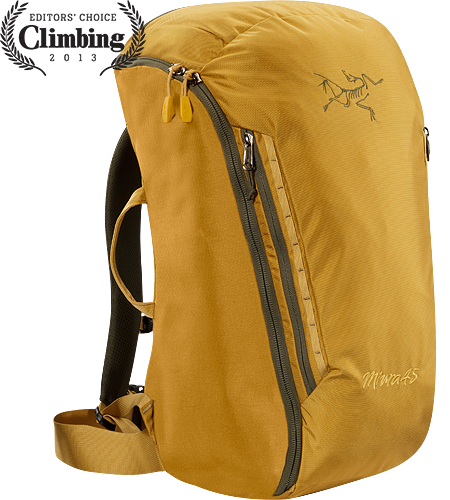 Miura 45 A 45 litre climbing bag for hauling gear, fully padded to provide structure and with full zipper access for easy removal and repacking.