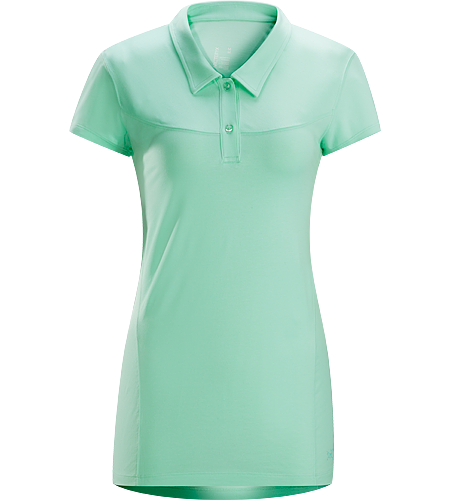 Motive Polo SS Women's Moisture-wicking polo shirt designed for indoor and outdoor activities.