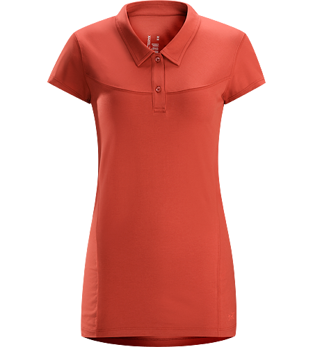 Motive Polo SS Women's Moisture-wicking polo shirt designed for indoor and outdoor activities.