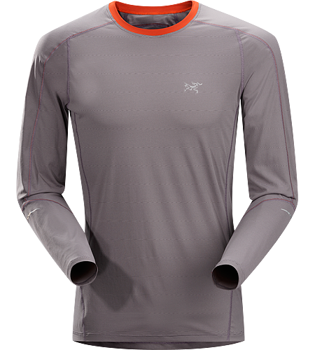 Motus Crew LS Men's Lightweight, moisture-wicking, quick-drying, long-sleeve shirt constructed using Phasic™ technology textile; ideal for a wide range of high-output activities.