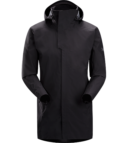 Parsec Coat Men's Three-quarter length, brushed interior windproof waterproof/breathable GORE-TEX® soft shell long coat