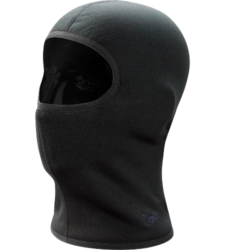 Rho AR Balaclava Full face coverage balaclava constructed with lightly insulated, Polartec Power Stretch textile