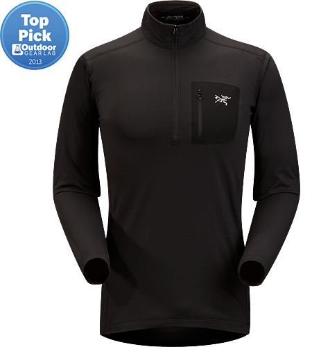 Rho LT Col zippé Homme T-shirt léger à porter en première couche. Il est fabriqué avec un tissu qui évacue la transpiration et qui protège des mauvaises odeurs.