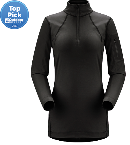 Rho LT Zip Neck Women's Lightweight, moisture-wicking base layer shirt with odour-control fabric.