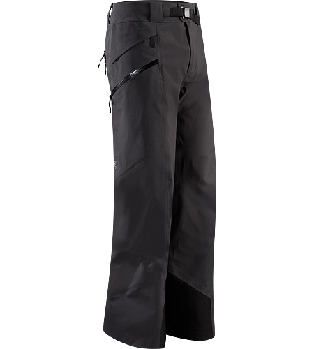 Sabre Pant Men's Built for riders/skiers, a lightly insulated, waterproof, GORE-TEX® pant with a Slide 'n Loc™ snap system to attach the jacket to pants.