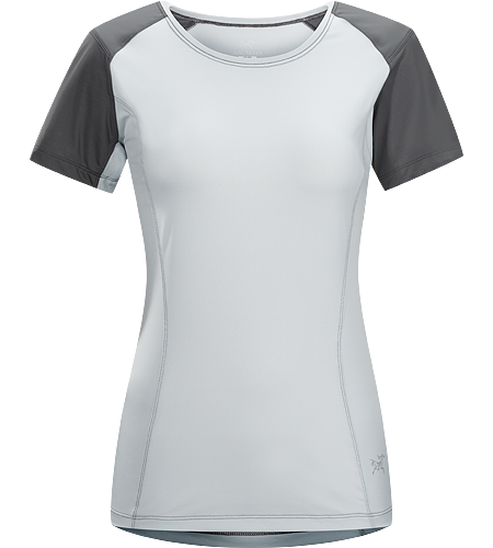 Skeena SS Women's Light, moisture-wicking short sleeve technical T-Shirt constructed with two types of stretch textile for breathable comfort and added durability; ideal for trekking and hiking adventures.