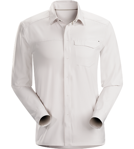 Skyline Shirt LS Men's Super light, breathable long sleeve shirt with a standard button collar and a soft hand, perfect for warm, summer days.