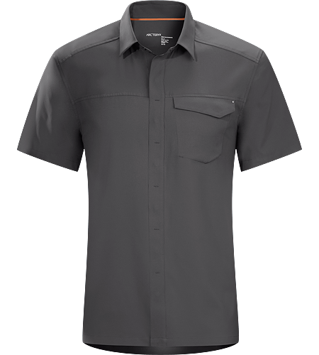 Skyline Shirt SS Men's Super light, breathable short shirt with a standard button collar and a soft hand, perfect for warm, summer days.