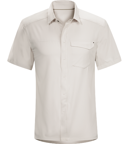 Skyline Shirt SS Men's Superleichtes, atmungsaktives Kurzarmhemd mit Standard-Knopfkragen und weichem Griff – perfekt für warme Sommertage.