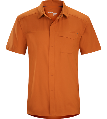 Skyline Shirt SS Men's Super light, breathable short shirt with a standard button collar and a soft hand, perfect for warm, summer days.