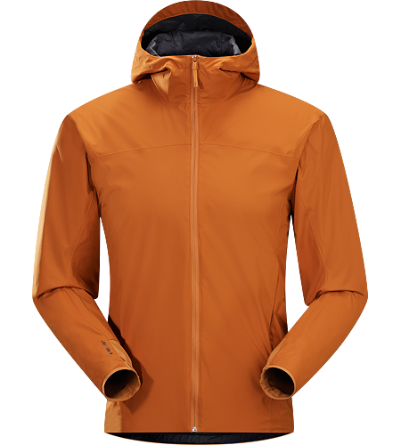 Solano Jacket Men's A lightweight and breathable, lined WINDSTOPPER® jacket with an adjustable hood, longer length and articulated patterning for active use.
