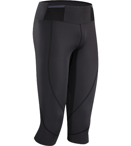 Soleus 3/4 Tight Men's Lightweight, 3/4 length, high performance race tight with multiple pockets on waist belt for carrying essential race items.