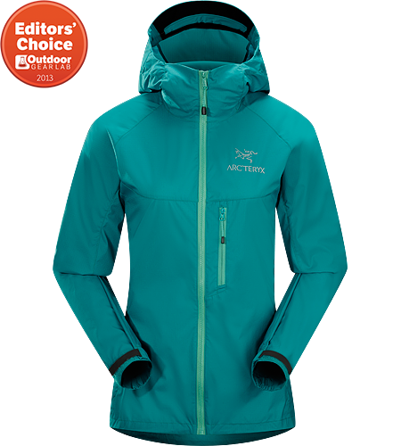 Squamish Veste à Capuche Femme Sweat hoody léger, durable et compressible. Idéal comme épaisseur résistante au vent pour les activités par temps chaud.