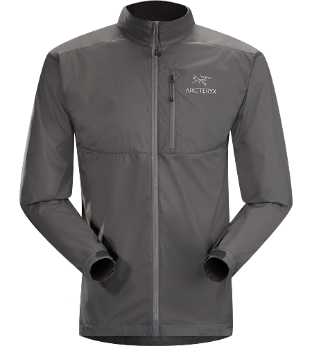 Squamish Jacket Men's Super lightweight, durable and compressible jacket; Ideal as a wind resistant layer for warm weather activities