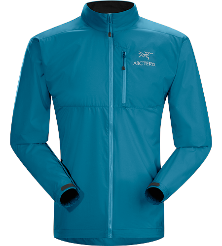Squamish Jacket Men's Super lightweight, durable and compressible jacket; Ideal as a wind resistant layer for warm weather activities