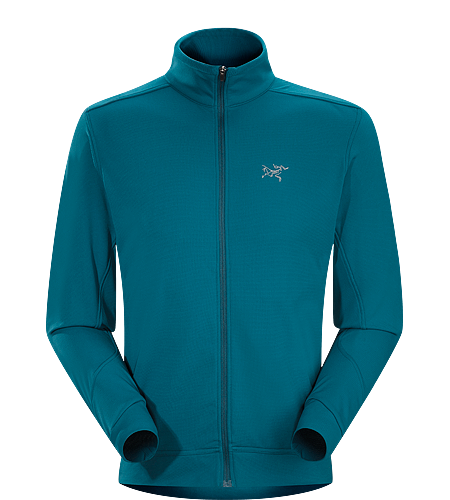 Stradium Jacket Men's Relaxed cut, gridback fleece warm up / cool down jacket. Midweight fleece features good moisture management and comfort stretch. High collar provides additional warmth. Two zippered hand pockets; one with an interior key pocket.