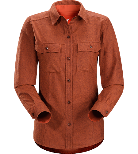 Tavla Chemise ML Femme Chemise en flanelle à la coupe décontractée