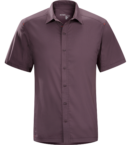 Transept Shirt SS Men's Lightweight, short-sleeved collared shirt constructed with breathable cotton/synthetic blend textile; ideal for travel in a variety of climates and conditions.