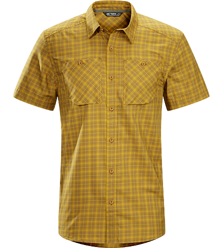 Tranzat Shirt SS Men's Plaid short sleeve, button down shirt constructed with a premium quality wool/cotton blend fabric; ideal for travelling and everyday life.