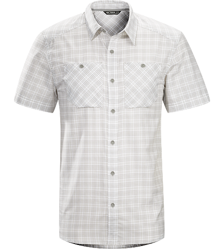 Tranzat Shirt SS Men's Plaid short sleeve, button down shirt constructed with a premium quality wool/cotton blend fabric; ideal for travelling and everyday life.