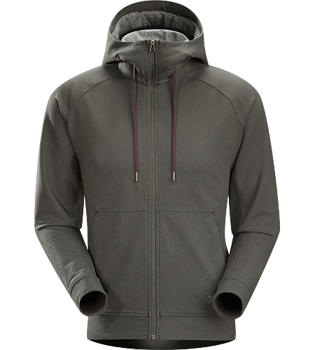 Witness Hoody Men's Relaxed fit hoody with hand pockets, a cinchable, wool blend, lined hood and constructed with Espanda™—a stretchy yet weighty, cotton/spandex terry fleece textile with a soft hand throughout the main body.