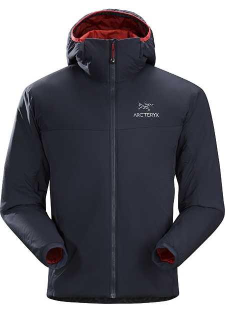 Atom LT Hoody Herren Isolierte, als mittlere Bekleidungsschicht geeignete Kapuzenjacke mit wind- und wasserfester Außenseite – ideal als Wärmeschicht bei niedrigen Temperaturen. Atom-Modelle Mittlere Bekleidungsschicht mit Synthetik-Isolierung | LT: Leicht.