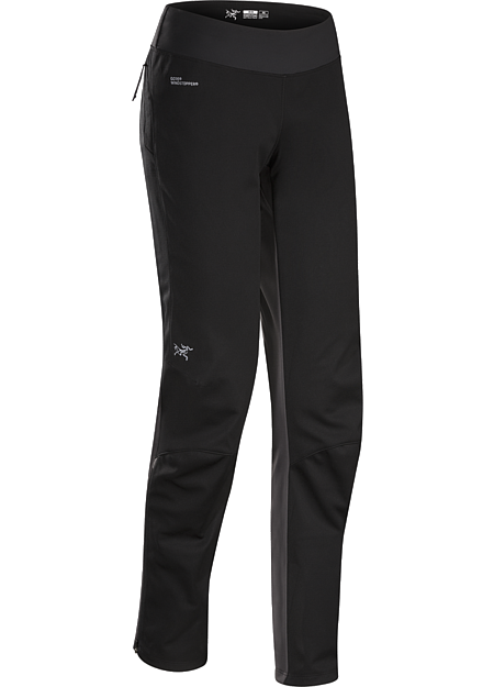 Trino Tight Women's GORE® WINDSTOPPER® mountain training tight for windy, cool, damp conditions.