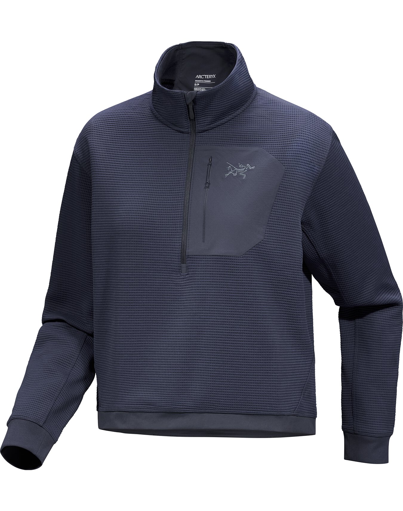 (取寄) アークテリクス レディース ティーマ クルー ロング スリーブ Arc'teryx women Taema Crew Long Sleeve Electra Heather Olera Zip Neck Women's | Arc'teryx