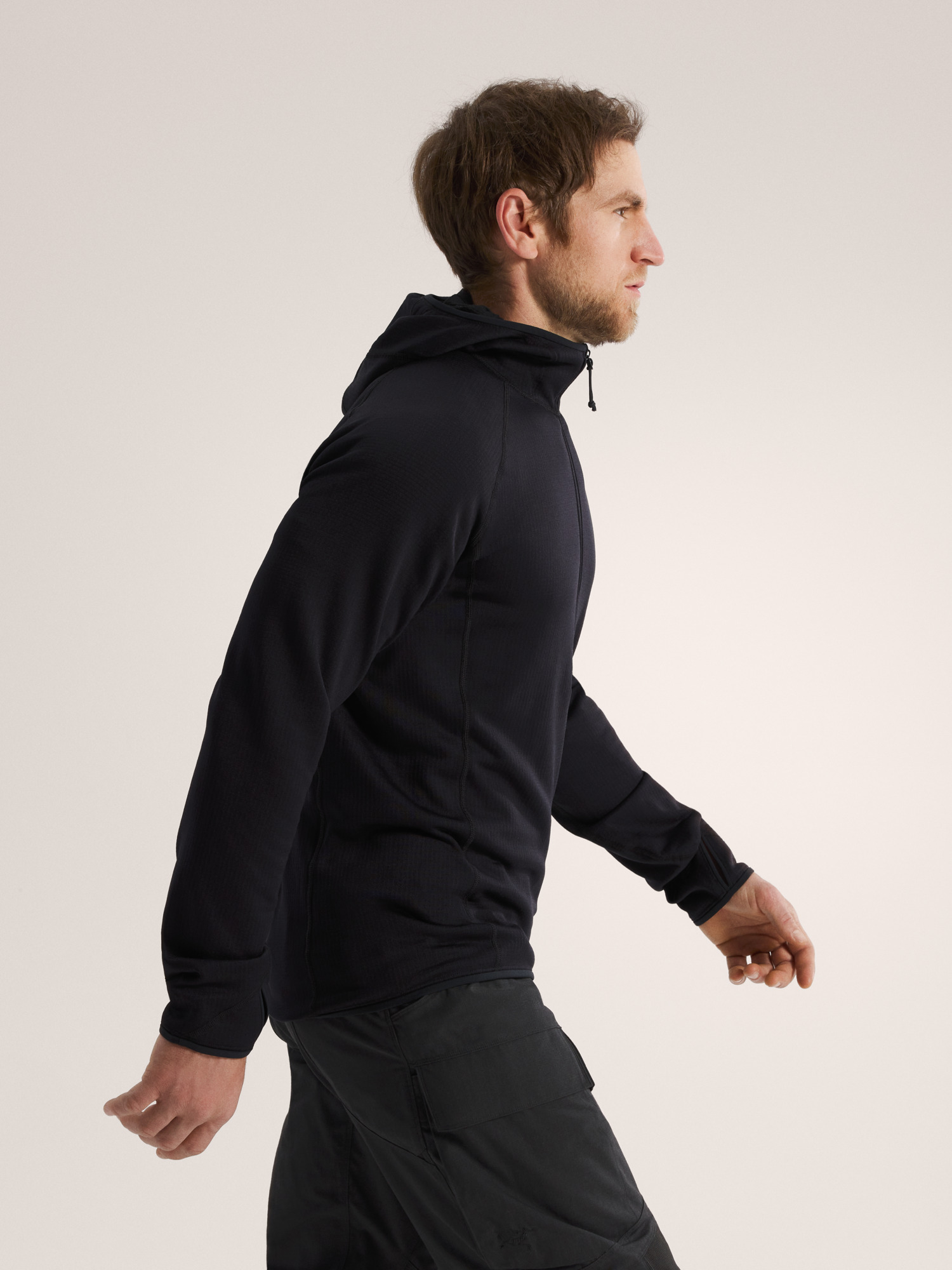 個人装備 DELTA AR 1/2 ZIP NECK HOODY MEN'S Black Delta AR 1/2 Zip Neck Hoody Men's