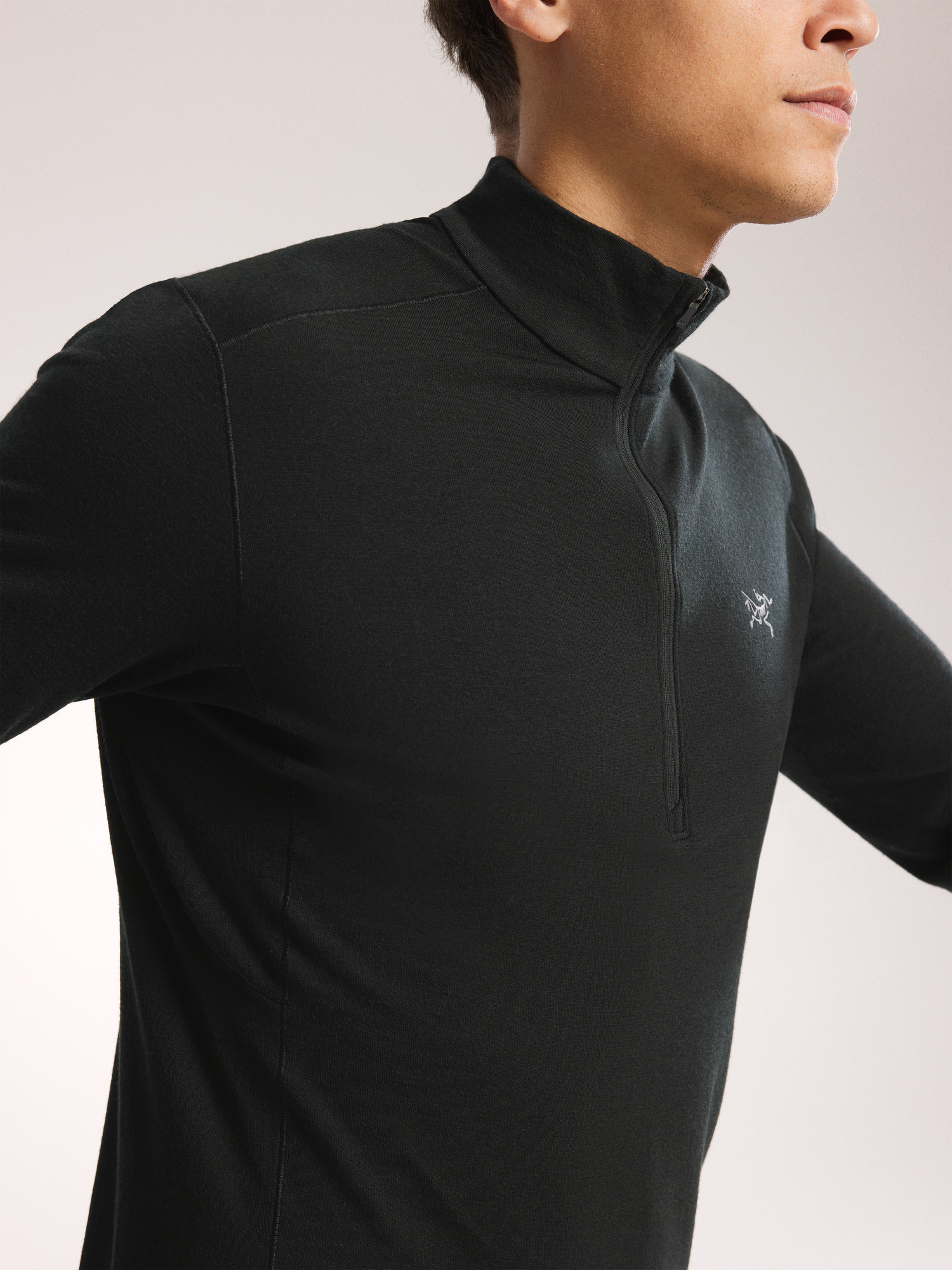Rho Merino Wool Zip Neck Men's