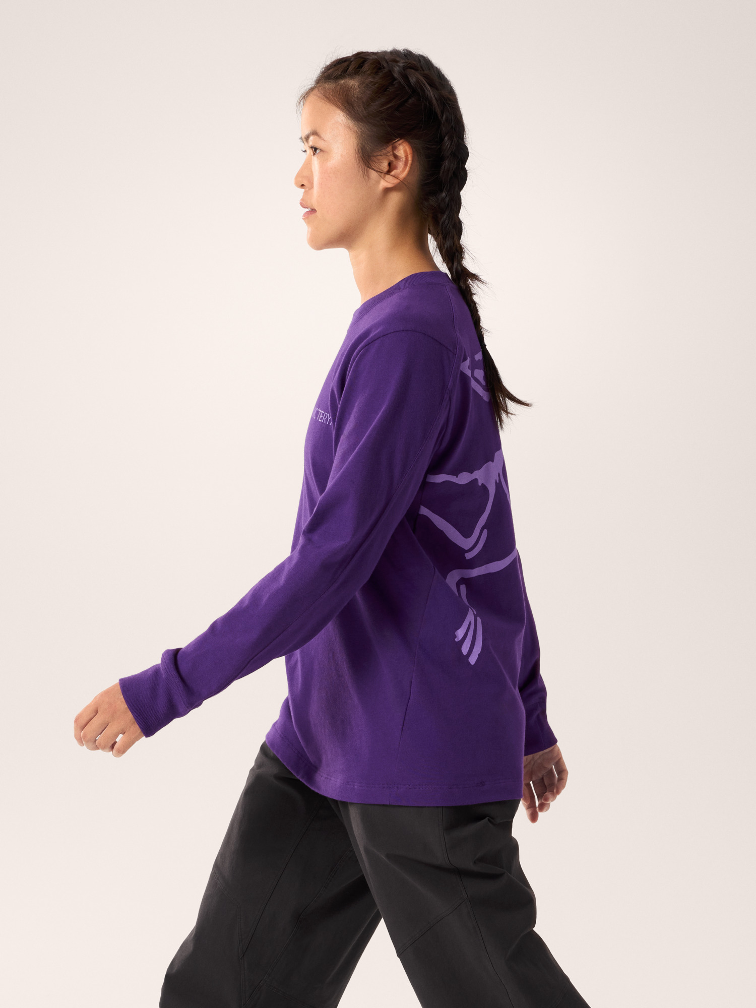 Kragg Cotton Bird Crew Neck Shirt LS Women's