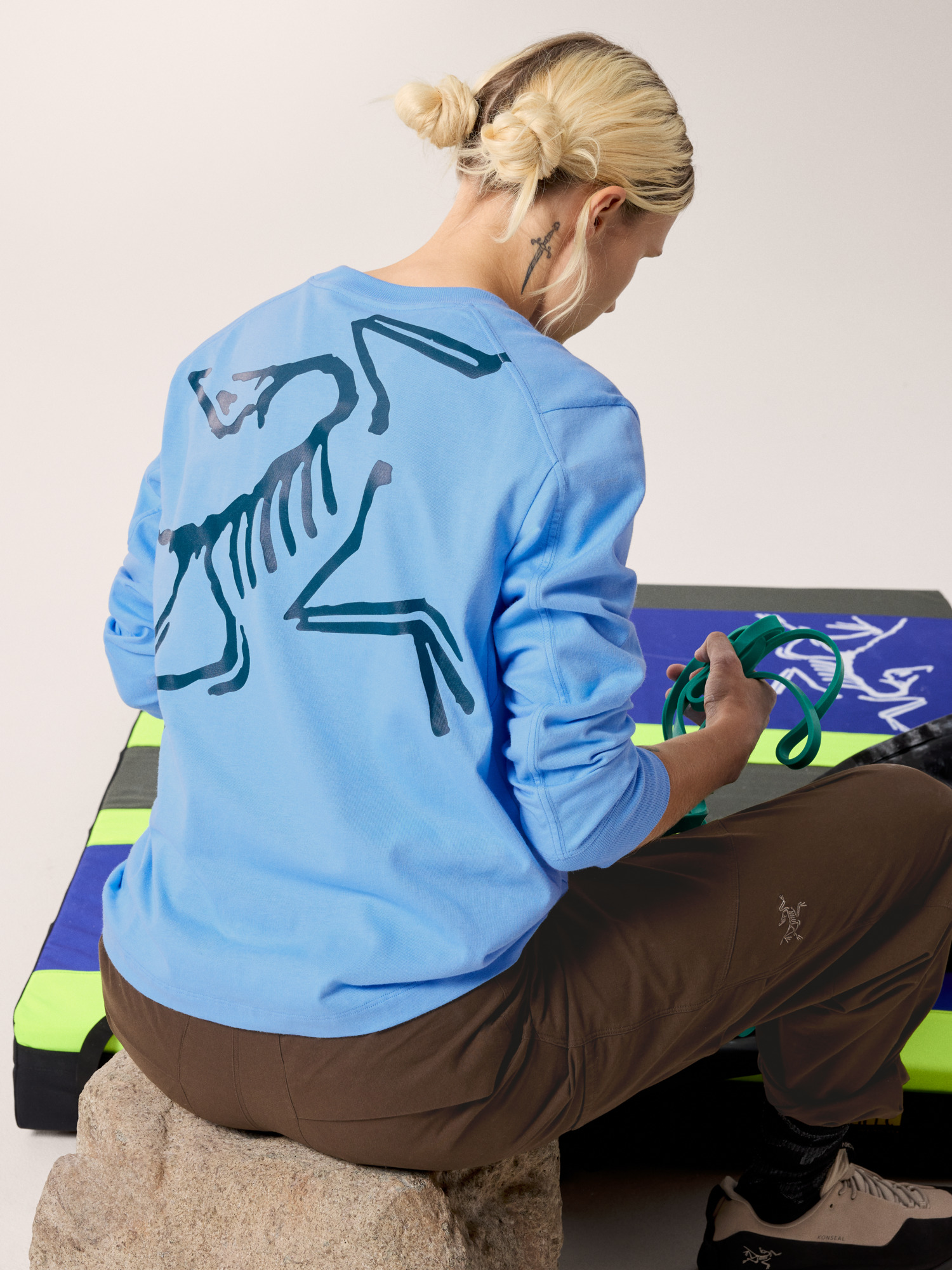 Kragg Cotton Bird Crew Neck Shirt LS Women's | Arc'teryx United States