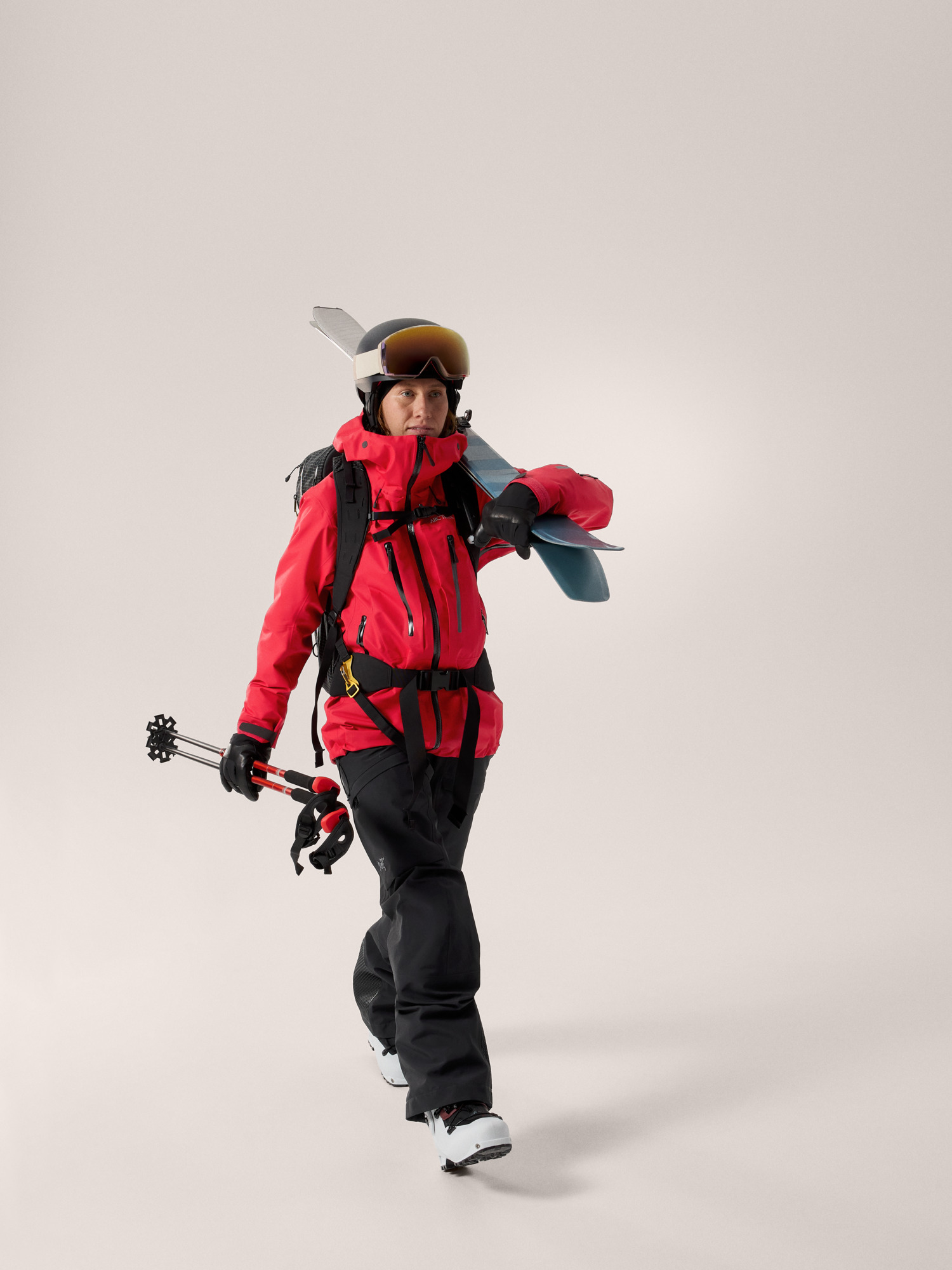 Женские брюки Arc'teryx Ski Guide Bib, цвет: Чёрный — фото 3