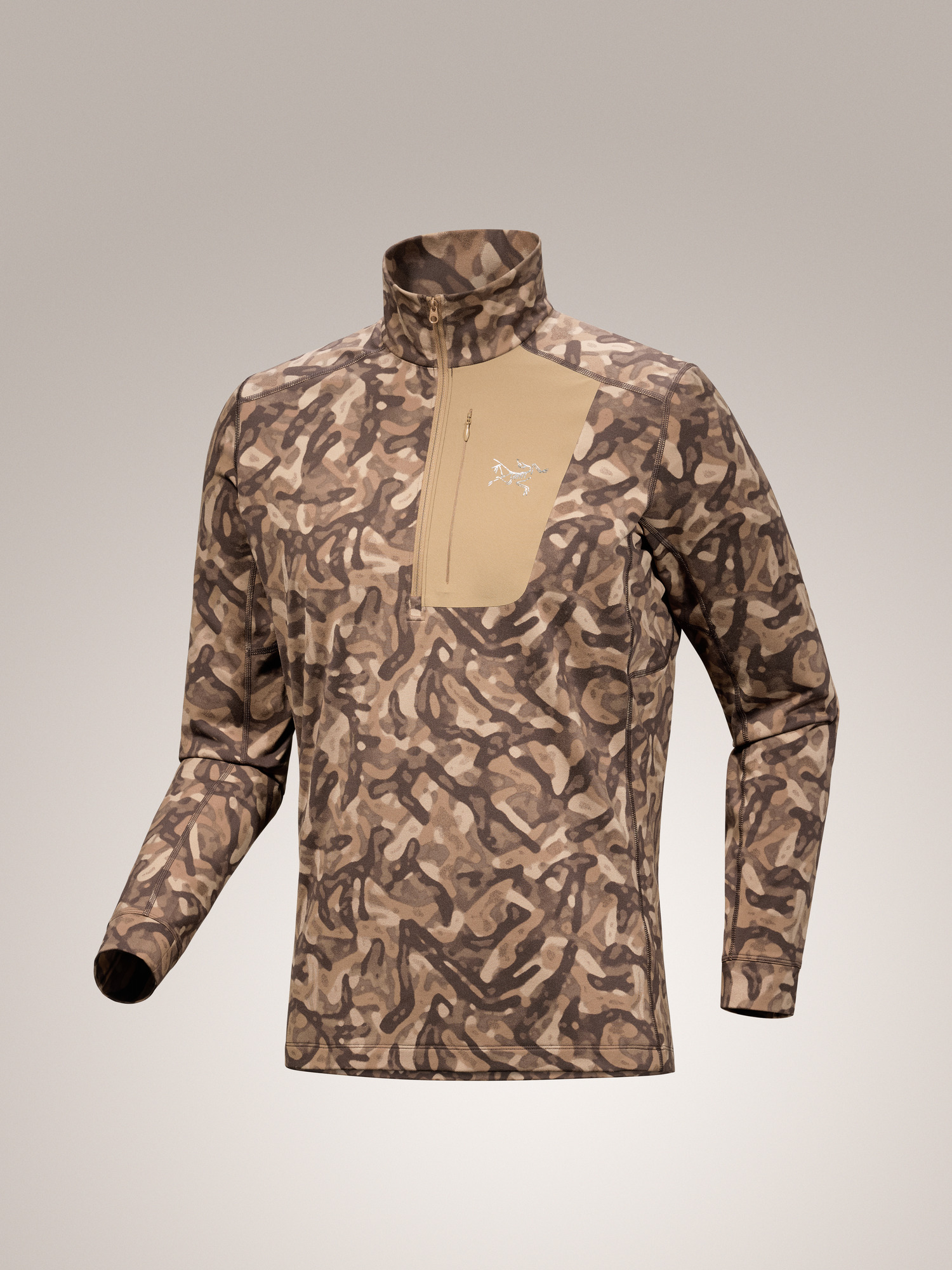Rho LT Zip Neck Print Men's | Arc'teryx United States