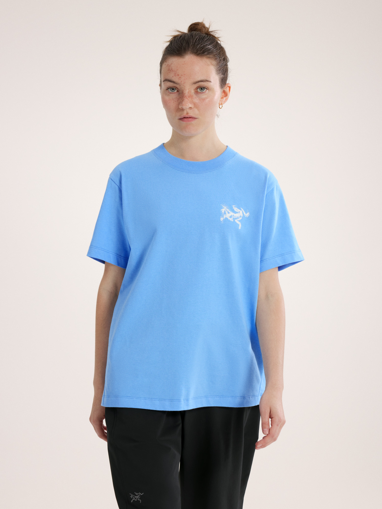 Kragg Cotton Bird Tile Crew Shirt SS Women