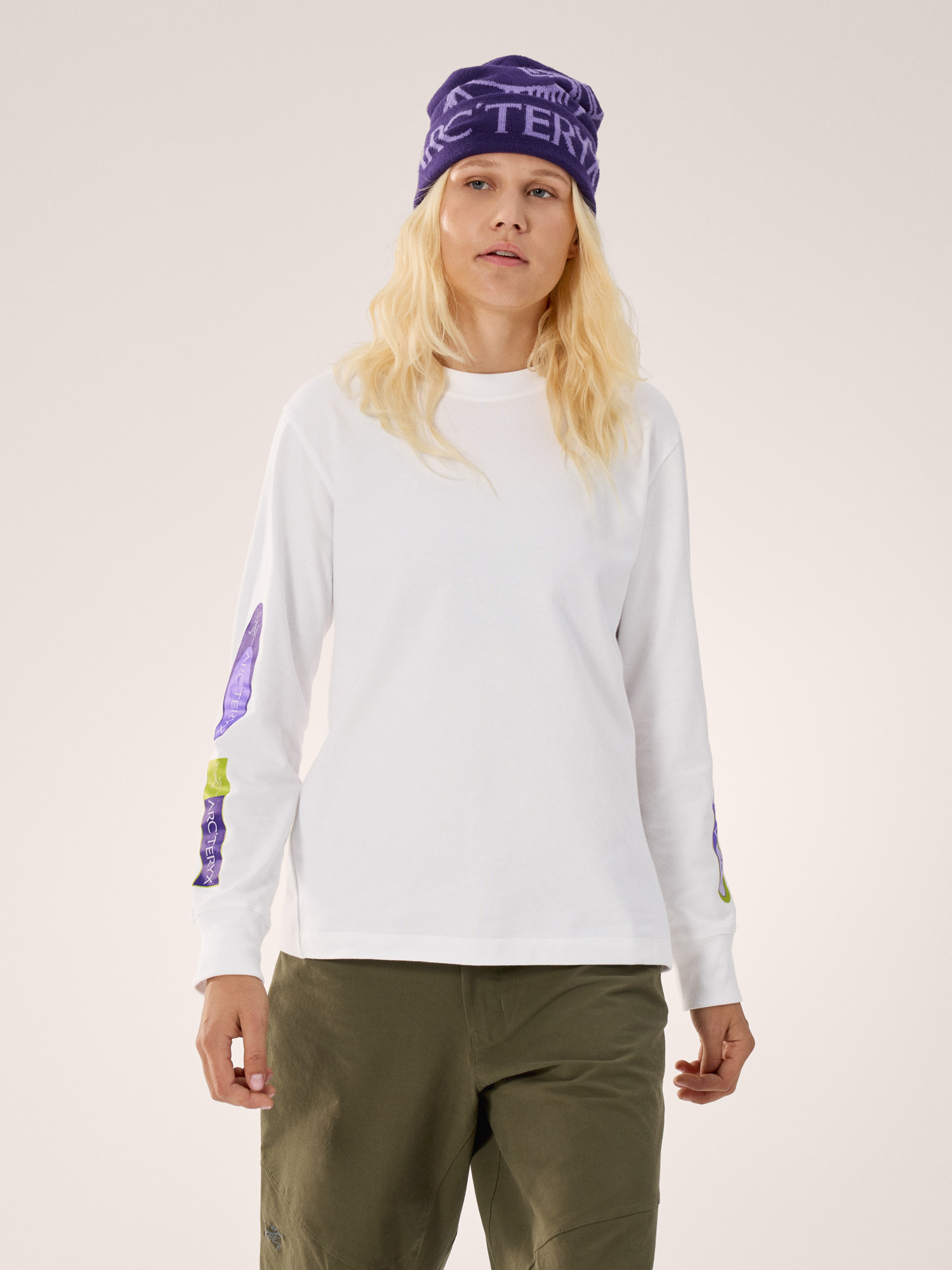 Kragg Cotton Sticker Crew Shirt LS Women