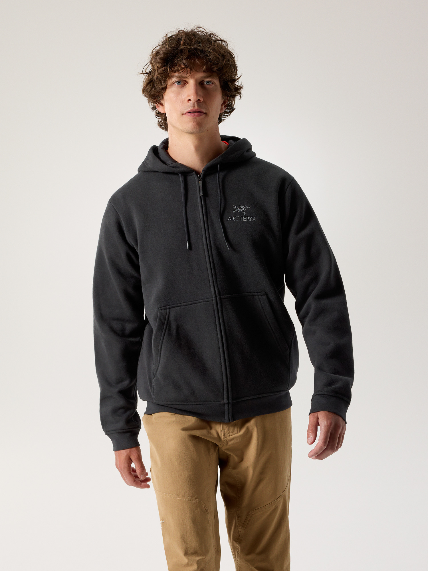 Emblem Fleece Full Zip Hoody Men's