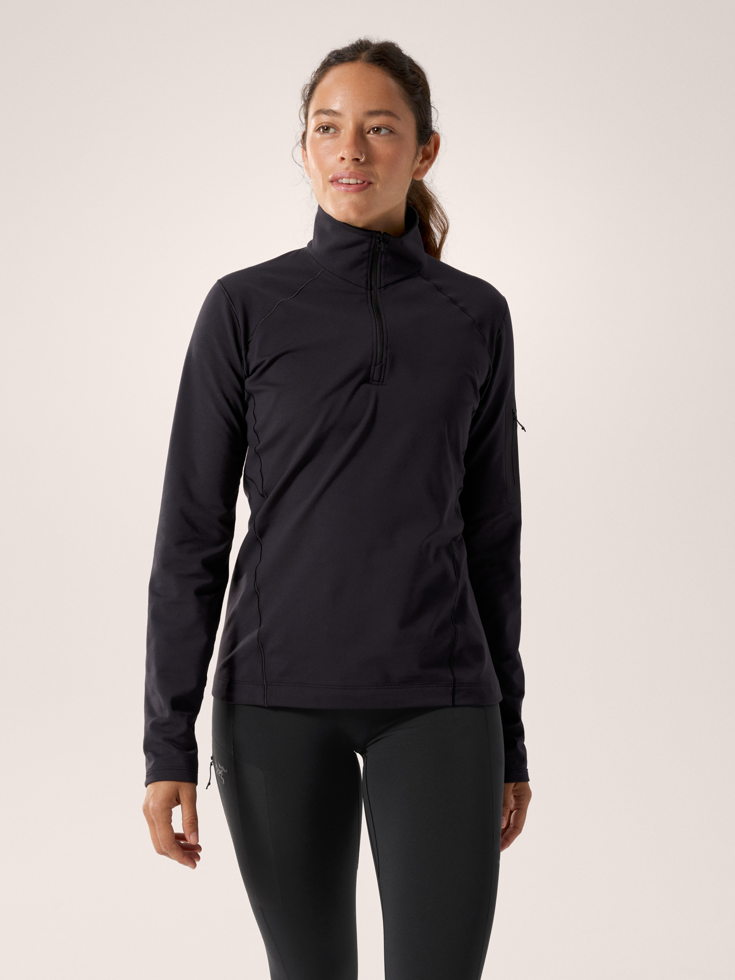TNRCN HALF ZIP POLO BLACK RUFFLOG サイズL Polo Ralph Lauren Luxury Jersey Quarter-zip Pullover