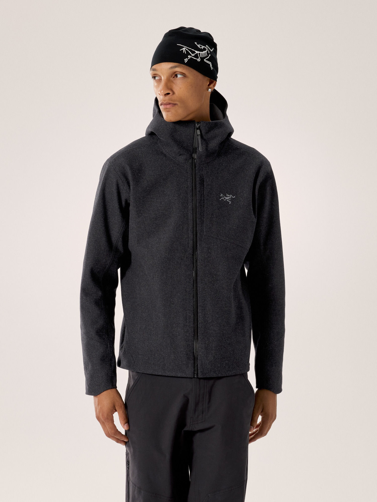 アークテリクス ソーヤーウールフーディメンズ Black Heather/ Sawyer Wool Hoody Men's | Arc'teryx United States