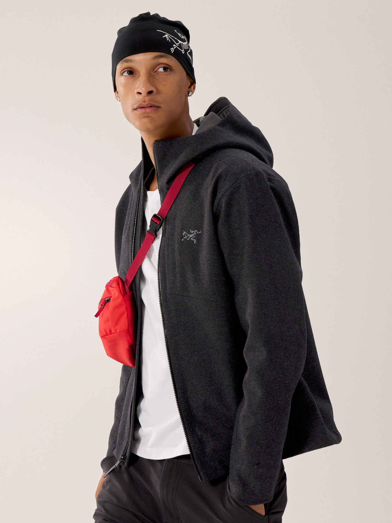 アークテリクス ソーヤーウールフーディメンズ Black Heather/ Sawyer Wool Hoody Men's | Arc'teryx United States
