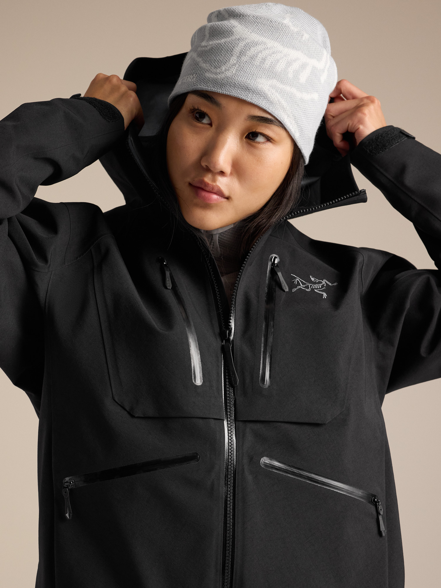 Bird Head Toque Solitude / Arctic Silk