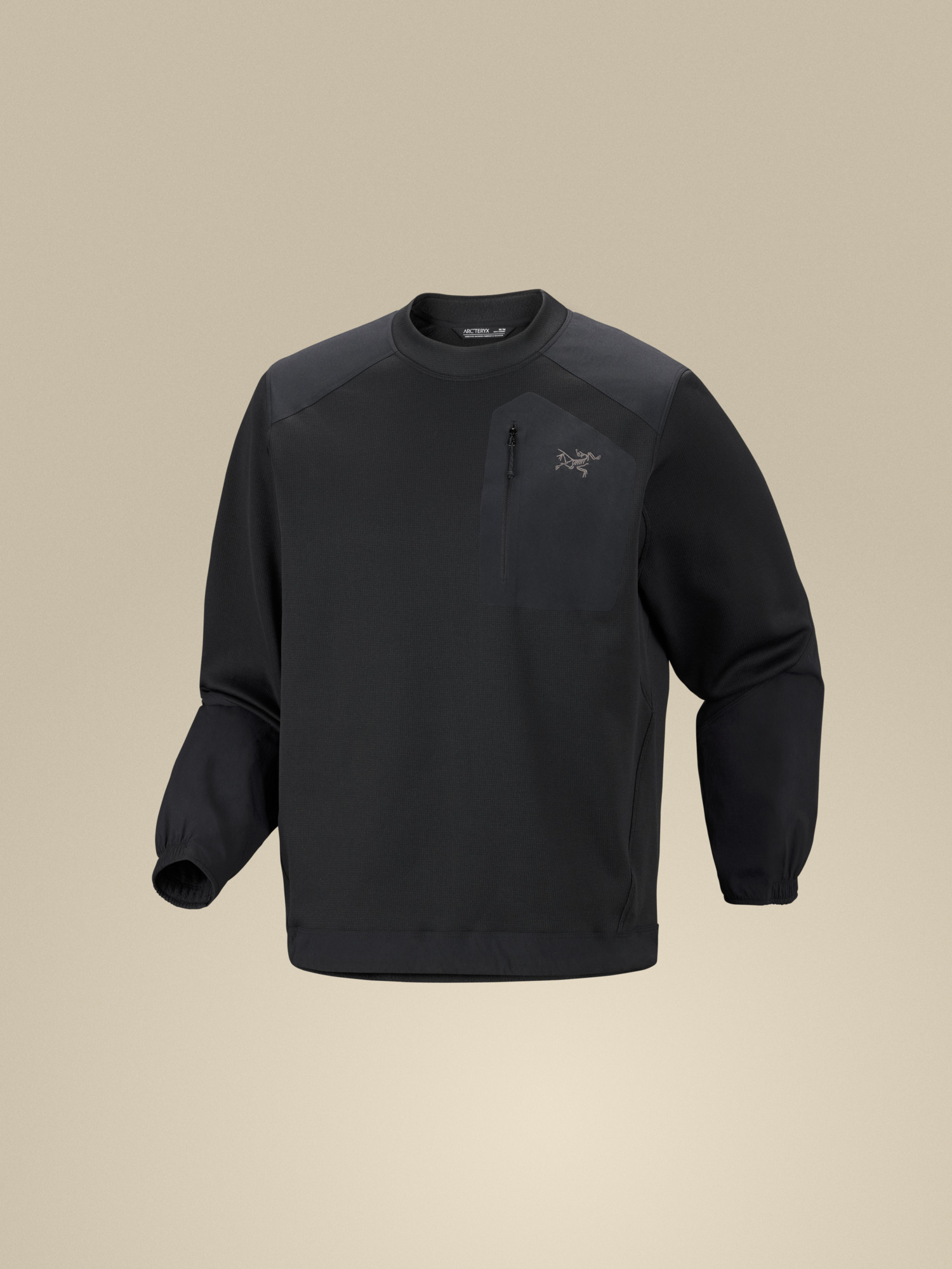 Мужской свитер Arc'teryx Konseal Crew Neck Pullover, цвет: Чёрный — фото 8
