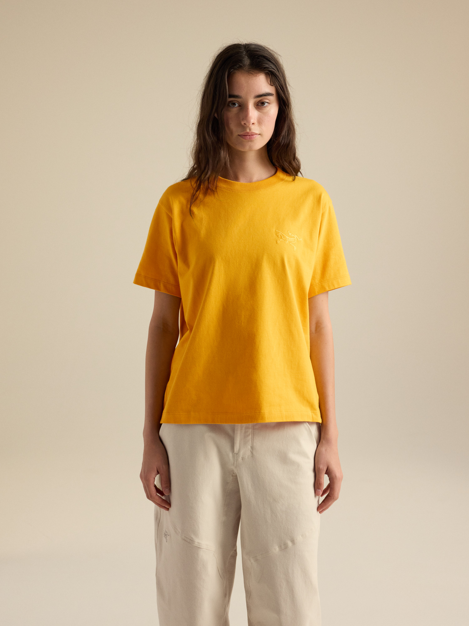 Camiseta manga corta Kragg Cotton Little Bird Crew Neck Mujer