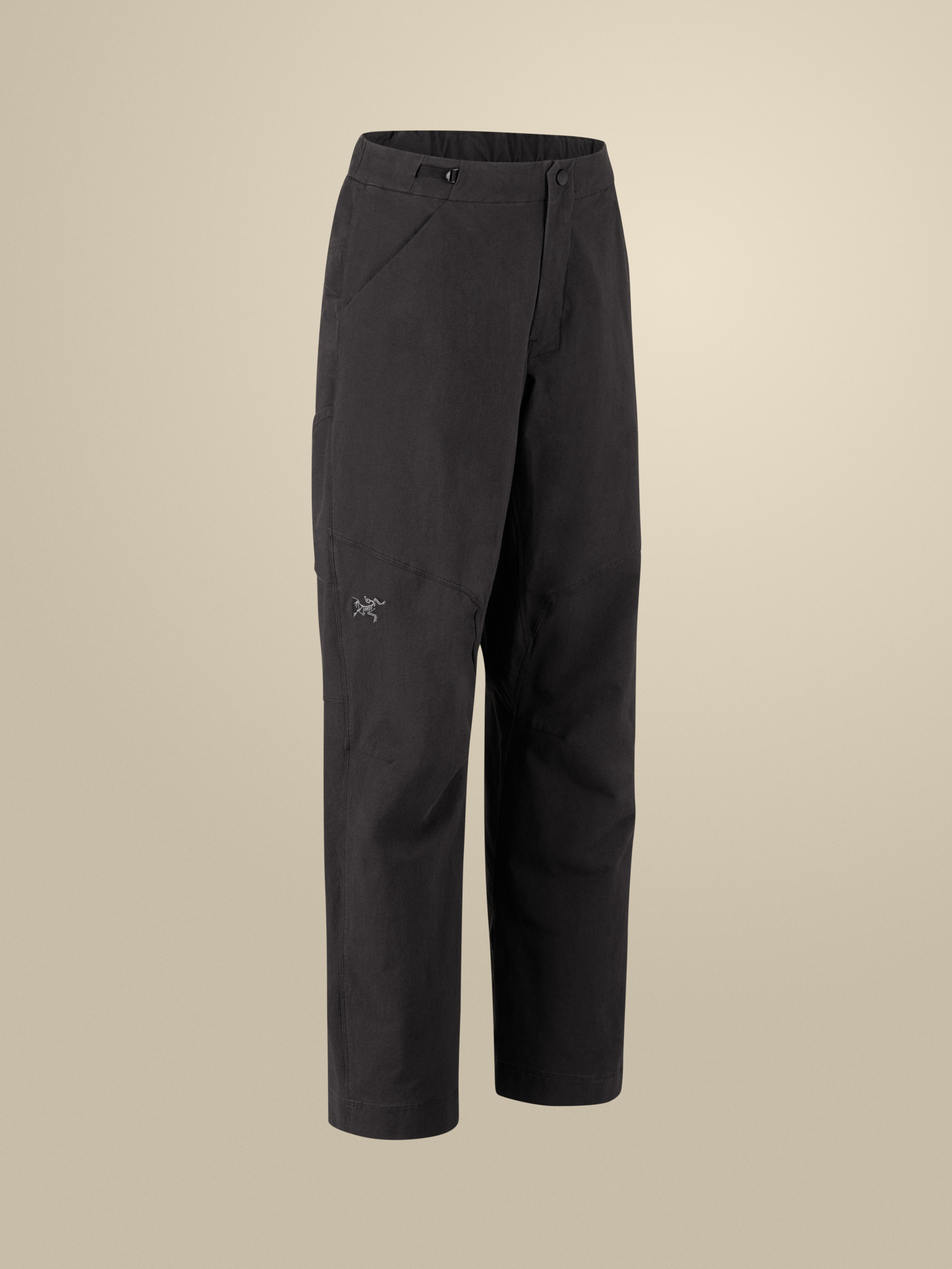 Женские брюки Arc'teryx Clarkia Cotton Wide Leg, цвет: Чёрный — фото 9