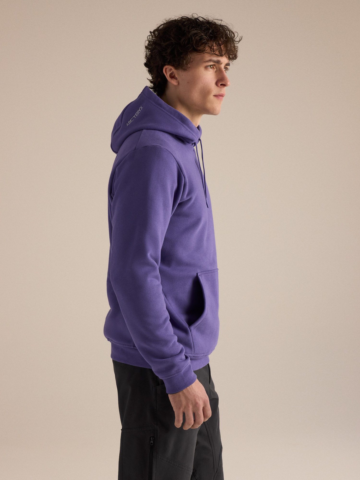 Мужские худи Arc'teryx Emblem Fleece Hoody, цвет: Blurple — фото 3