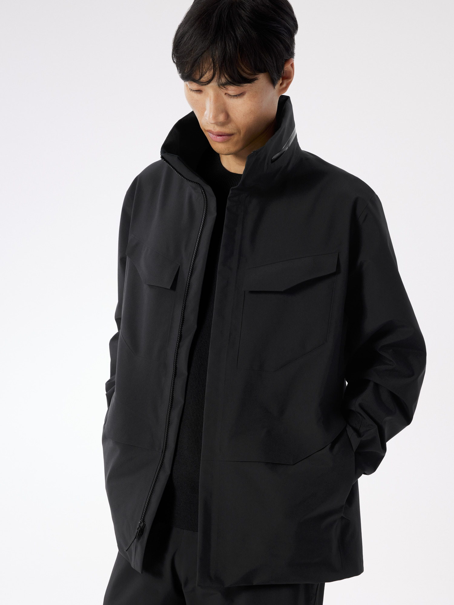 Мужская куртка Arc'teryx Field, цвет: Чёрный — фото 2