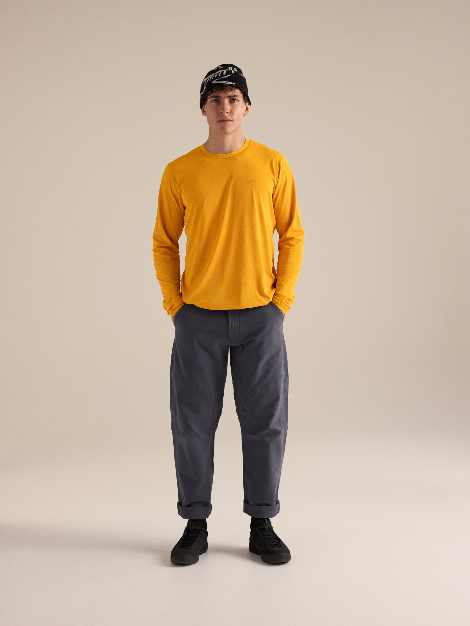 T-shirt à manches longues et col rond Cormac Homme Nucleus