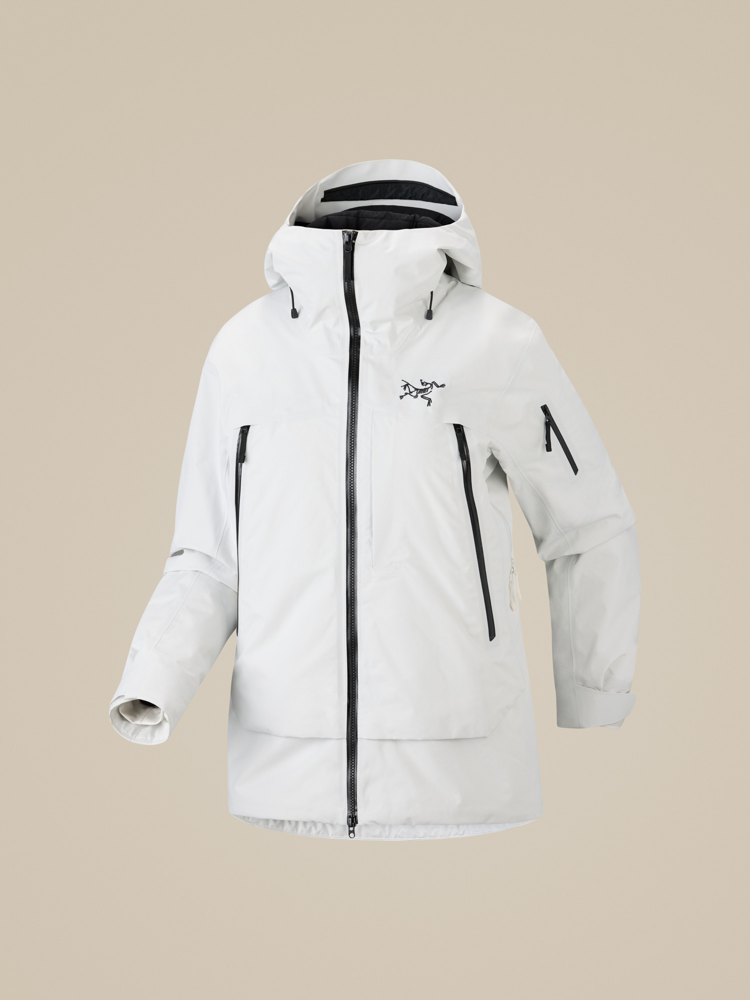 Женская куртка Arc'teryx Sentinel Insulated, цвет: Шёлковый / Чёрный — фото 9